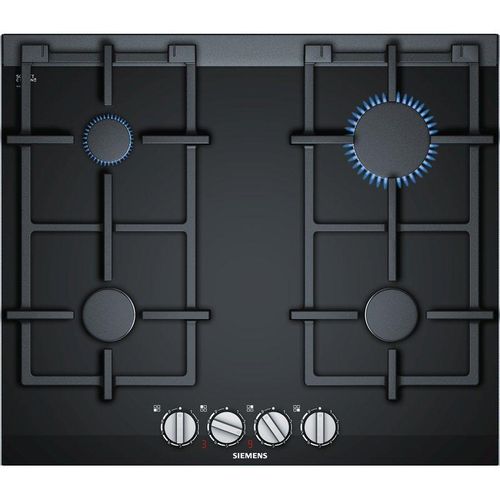 Siemens ER6A6PD70D iQ700, Gaskochfeld, 60 cm, Glaskeramik, Schwarz