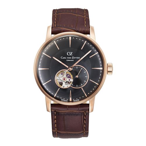 Carl von Zeyten CVZ0022RBK Brigach Automatik roségold schwarz braun Herren Uhr