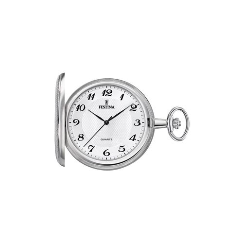 Festina F2024/1 Taschenuhr mit Kette Uhr Herrenuhr Weiss