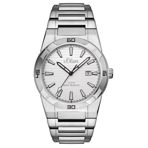 s.Oliver-Armbanduhr SO-3095-MQ - Buchstabe: Staal