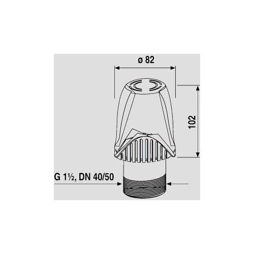 SANIT 11.027.00..S099 Rohrbe- und -entlüfter ventilair