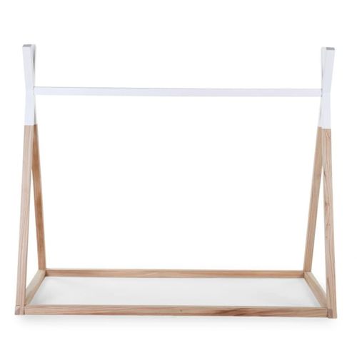 Tipi Kinderbett Rahmen Nat/Weiss 70X140