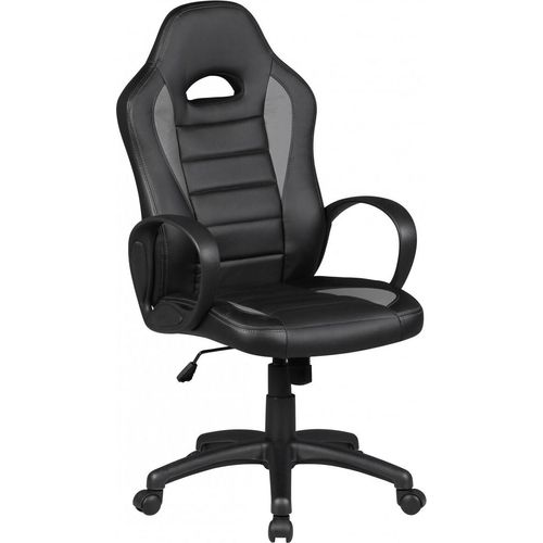 Drehstuhl Bürostuhl Chefsessel FAST - Schwarz / Grau