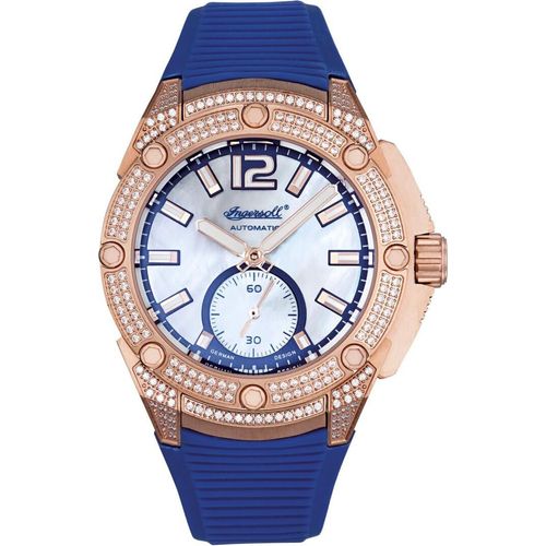 Ingersoll San Francisco Damen Automatikuhr blau/roségoldfarben IN1104RG