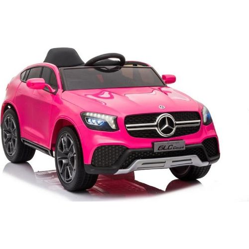 ES-Toys Kinder Elektroauto Mercedes GLC pink, Kunstledersitz, EVA-Reifen