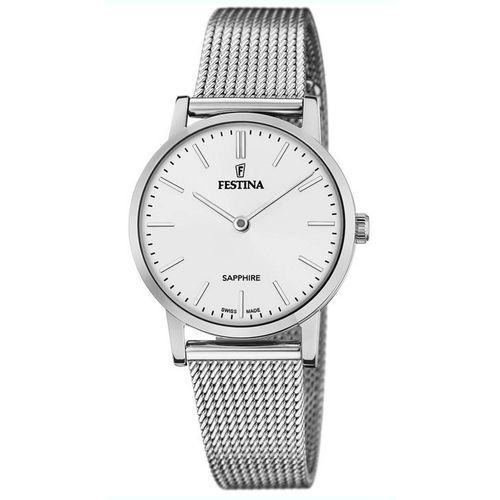 Festina Damen Uhr F20015/1 Swiss Made, Edelstahl