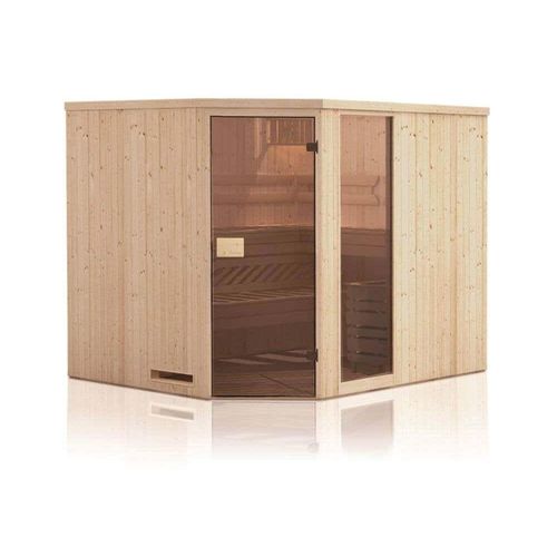 GartenHaus GmbH Innenkabine Spruce für Saunahäuser 3 Sitzbänke aus Holz Wandstärke 68 mm