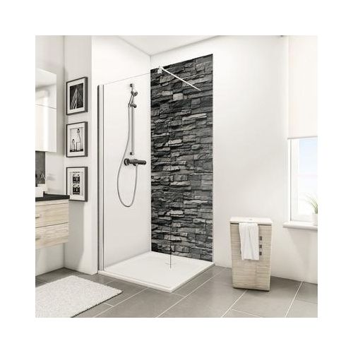 Duschrückwand SCHULTE DecoDesign ExpressPlus Mauerstein Verblender dunkel 210 x 100 cm EP1901021 613