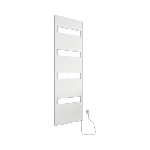 Elektrischer Handtuchwärmer SCHULTE Turin Heizstab rechts 50,5 x 170,3 cm 600 W mit Schukostecker weiß