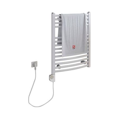 Elektrischer Handtuchwärmer SCHULTE Europa Heizstab links 50 x 69,5 cm 300 W mit Heizstab 3 regulierbar weiß