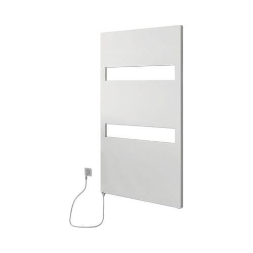 Elektrischer Handtuchwärmer SCHULTE Turin Heizstab links 60,5 x 114,3 cm 600 W mit Schukostecker weiß