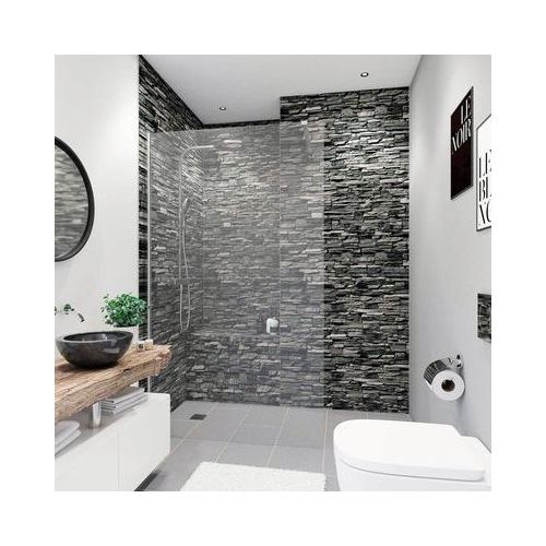 Duschrückwand BREUER Verblender dunkel 255 x 150 cm 9482514000204