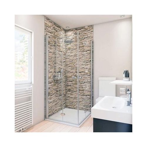 Duschrückwand BREUER Verblender hell 255 x 150 cm 9482512000204