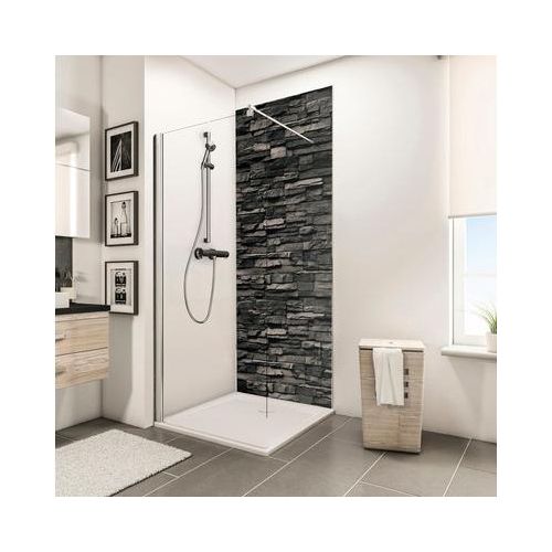 Duschrückwand SCHULTE DecoDesign Verblender dunkel 255 x 150 cm D1901525 613 255