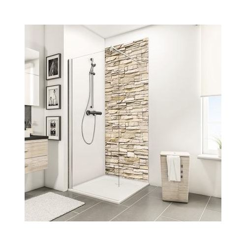 Duschrückwand SCHULTE DecoDesign ExpressPlus Mauerstein Verblender hell 255 x 150 cm EP1901525 606