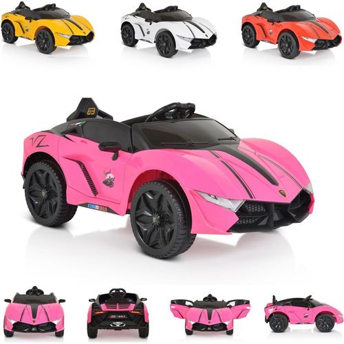 Moni Kinder Elektroauto Cordoba, MP3-Anschluss, Fernbedienung, Gurt, Bluetooth pink