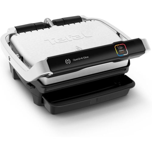 Tefal Kontaktgrill Optigrill,Kontaktgrill,Elektrisch,12 Grillprogramme,Intuitiver Sensor, 2000,00 W, Elektrogrill, 180° neigbare Platten