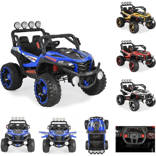 Moni Kinder Elektroauto Jeep Jakarta BLK-819, Fernbedienung, MP3, vier Motoren blau Image