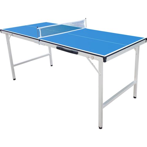 Cougar Tischtennisplatte Mini 1500 Klappbar in Blau | Indoor klappbarer & tragbarer Tischtennistisch | Ping Pong Tisch für Kinder & Erwachsene | 150