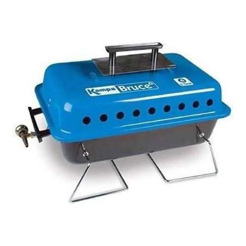 Gasgrill und Lavasteine KAMPA Bruce blau und grau