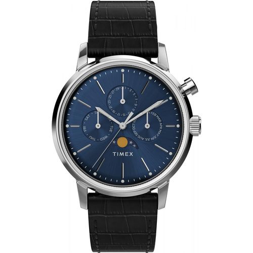 Timex Marlin Moon Phase Herren Quarzuhr, Ronda 1032, Batterielaufzeit - 63 Monate Timex-TW2W51200 Uhr
