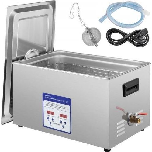 VEVOR Digitaler Ultraschallreiniger, 30 l, Ultraschallreinigungsgerät, 40 kHz, Schallreinigungsgerät, 316 und 304 Edelstahl, Ultraschallreinigungsgerät mit Heizung und Timer zum Reinigen von Schmuck, Brillen und Uhren