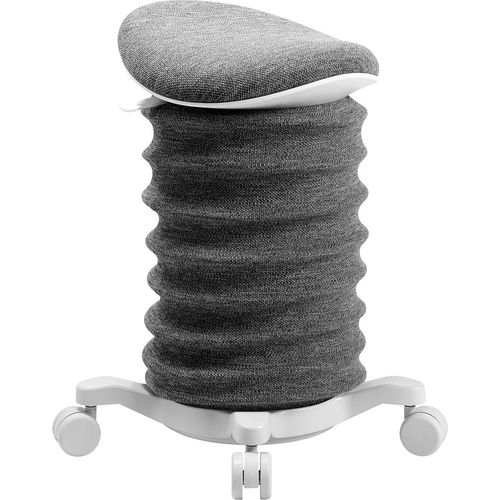Topstar Sitness 4D mit Rollen dunkelgrau/papyrus ergonomischer Sitzhocker, Aktivhocker gegen Rückenschmerzen