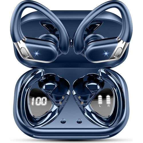 Bluetooth 5.4 mit 4 ENC Noise Cancelling Mic, In Ear Kopfhörer mit HiFi Stereo, 50 Std Spielzeit Kabellose Ohrhörer, IP7 Wasserdicht, Dual LED-Anzeige
