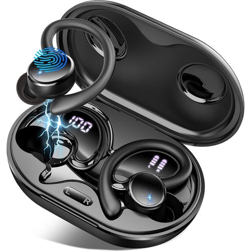 Bluetooth 5.4 mit 4 ENC Noise Cancelling Mic, In Ear Kopfhörer mit HiFi Stereo, 50 Std Spielzeit Kabellose Ohrhörer, IP7 Wasserdicht, Dual LED-Anzeige