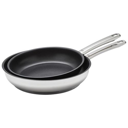 Silit Pfannenset Calabria , Schwarz, Edelstahl , Metall , 2-teilig , Kochen, Pfannen, Pfannensets