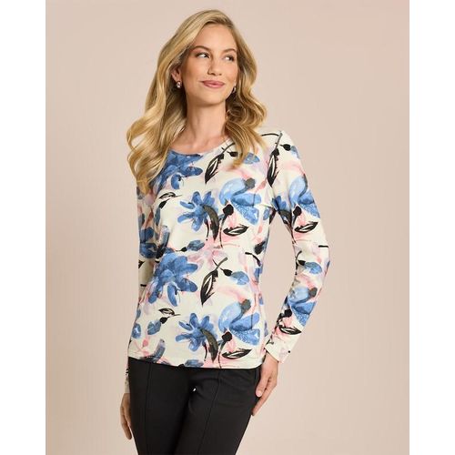 Shirt mit Blumen-Druck