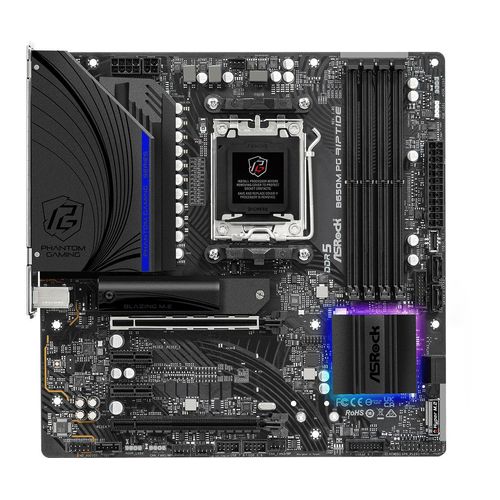 ASRock B650M PG Riptide - Motherboard - micro ATX - Socket AM5 - AMD B650 Chipsatz - USB 3.2 Gen 1, USB 3.2 Gen 2, USB-C 3.2 Gen2 - 2.5 Gigabit LAN - Onboard-Grafik (CPU erforderlich)
