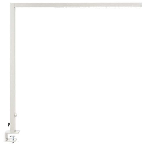 BELIANI LED-Schreibtischlampe Silber Metall mit Regler Dimmbar Klemmbar Modern Büro Ausstattung Klemmleuchte Arbeitsleuchte Architektenlampe