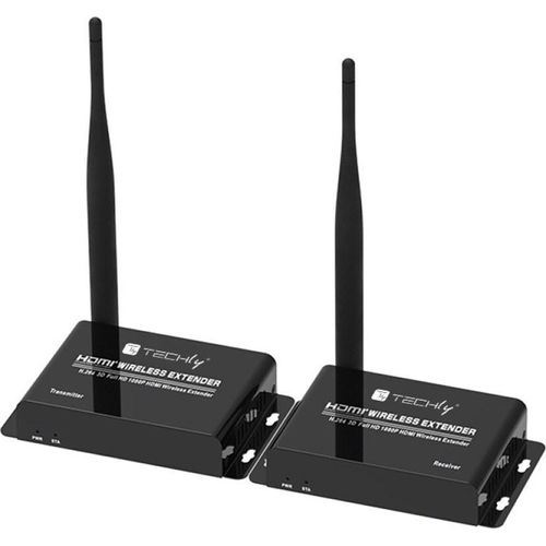 Techly IDATA HDMI-WL55 AV-Extender AV-Sender & Empfänger Schwarz