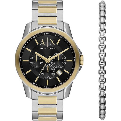Armani Exchange Uhr Modell Banks Special Pack + Bracelet AX7148SET