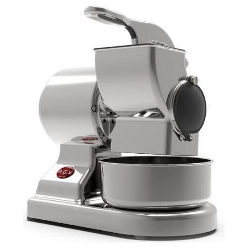 RGV Robuste elektrische Reibe 450W Edelstahl Silber Küche