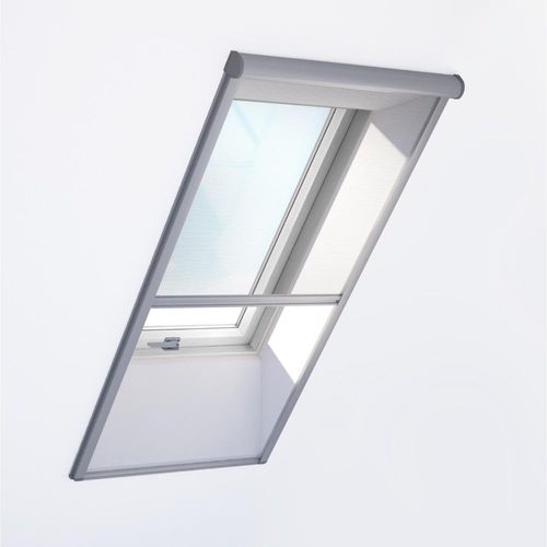 Fenêtre de toit PVC avec moustiquaire, RoofLite+ made by Velux Group, Solid PVC, 55x78 cm, couleur intérieure blanc, couleur extérieure anthracite Image