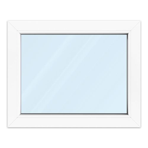 Fenêtre 75x60 cm, PVC, aluplast ideal 4000, 750 x 600 mm, blanc, fenêtre fixe, 1 vantail, double vitrage, configuration personnalisée