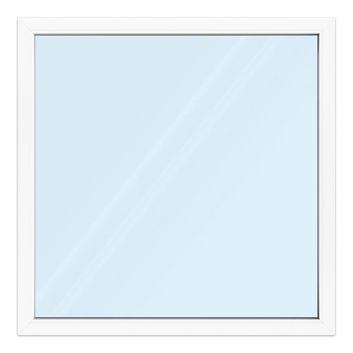 Fenêtre PVC 140x140 cm ou sur mesure, aluplast ideal 4000, fenêtre fixe, 1 vantail, double vitrage, fenêtre horizontale Image