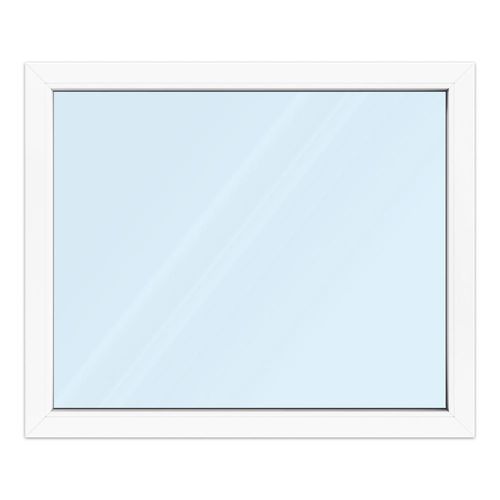 Fenêtre 120x100 cm, PVC, aluplast ideal 4000, 1200 x 1000 mm, blanc, fenêtre fixe, 1 vantail, double vitrage, configuration personnalisée Image