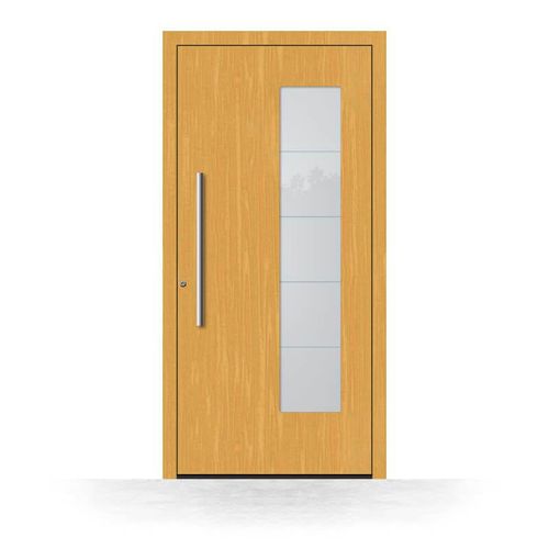 Porte d'entrée en bois Saint-Étienne, gamme Premium, sapin clair 110, 850 x 2100 mm, ouverture sur la gauche, configurer individuellement Image