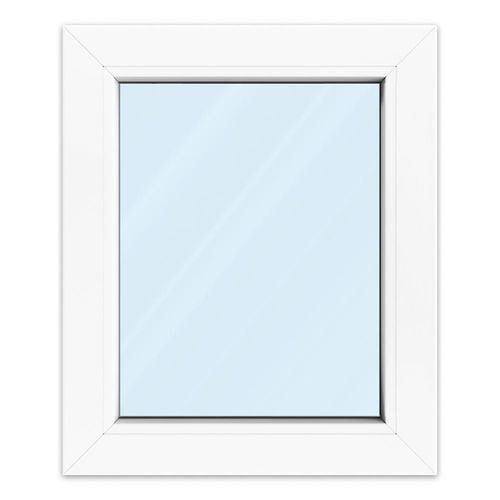 Fenêtre PVC 50x60 cm ou sur mesure, aluplast ideal 4000, blanc, 500x600 mm, fenêtre fixe, 1 vantail Image