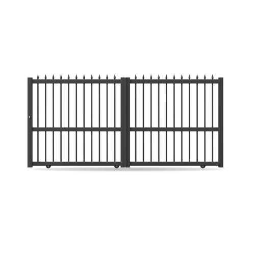 Portail coulissant, modèle Bordeaux, aluminium, anthracite, systèmes de fixation flexibles, personnalisable Image