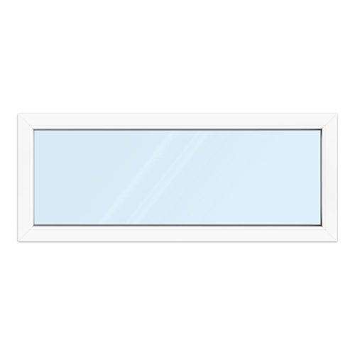 Fenêtre 150x60 cm, PVC, aluplast ideal 4000, 1500x600 mm, blanc, fenêtre fixe, 1 vantail, double vitrage, configuration personnalisée Image