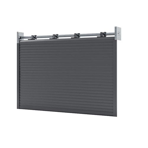 Porte de garage enroulable 3 x 2 m, basic, gris anthracite, woodgrain, avec moteur, 3000 x 2000 mm, entièrement personnalisable Image