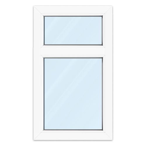 Fenêtre avec soubassement, aluplast IDEAL 4000, 1 vantail, vitrage fixe avec allège en verre, blanc, 510 x 1010 mm, configurer individuellement Image