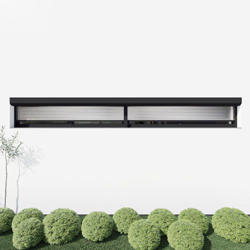 Volet roulant 6 m de large, volet roulant extériéur, rectangulaire, aluminium, blanc, 6000 x 800 mm ou sur mesure Image