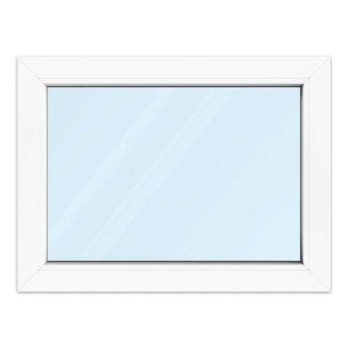 Fenêtre 80x60 cm, blanc, profilé en pvc aluplast IDEAL 4000, 1 vantail vitrage fixe, 800x600 mm, configuration personnalisée Image