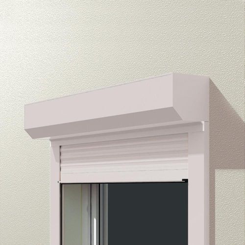 Volet roulant blanc similaire RAL 9010, extériéur, rectangulaire, aluminium, 800 x 800 mm ou sur mesure Image