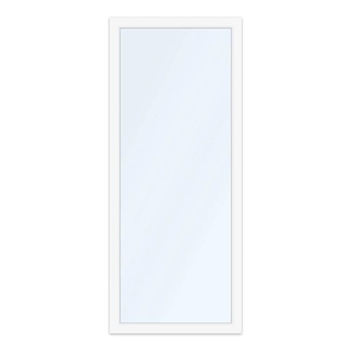 Porte-fenêtre 90x215 cm, pvc, aluplast IDEAL 4000, blanc, 1 vantail, vitrage fixe, configuration personnalisée Image